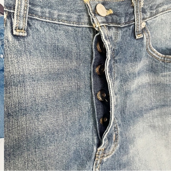 Urban Outfitters BDG Low Rise Boyfriend Jean Shorts Button Fly Size 30 NEW Blue - Picture 4 of 8